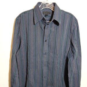 Express Design Studio Men Stripe Shirt S 14 - 14.5